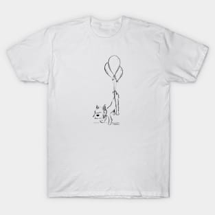 Little Dog Floating Away T-Shirt